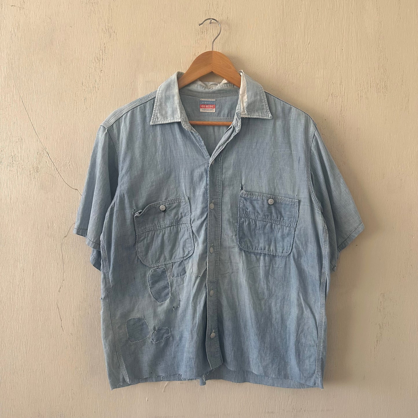 1950’s thrashed Penney’s Oxhide chambray