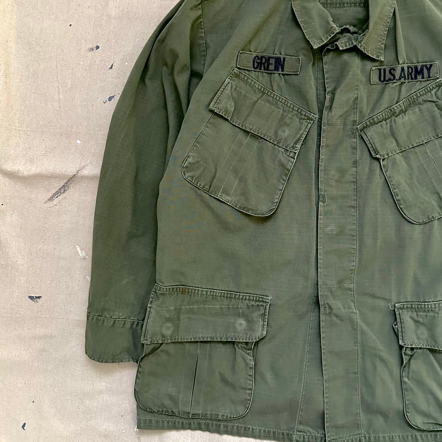 1970 U.S slant pocket jungle jacket