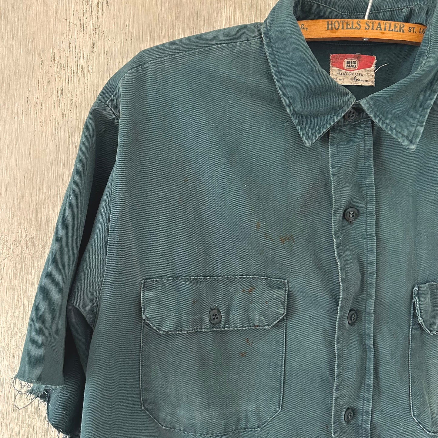 1960’s faded Big Mac cut off work shirt