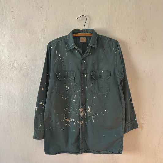 1950’s Trout Man painted work shirt