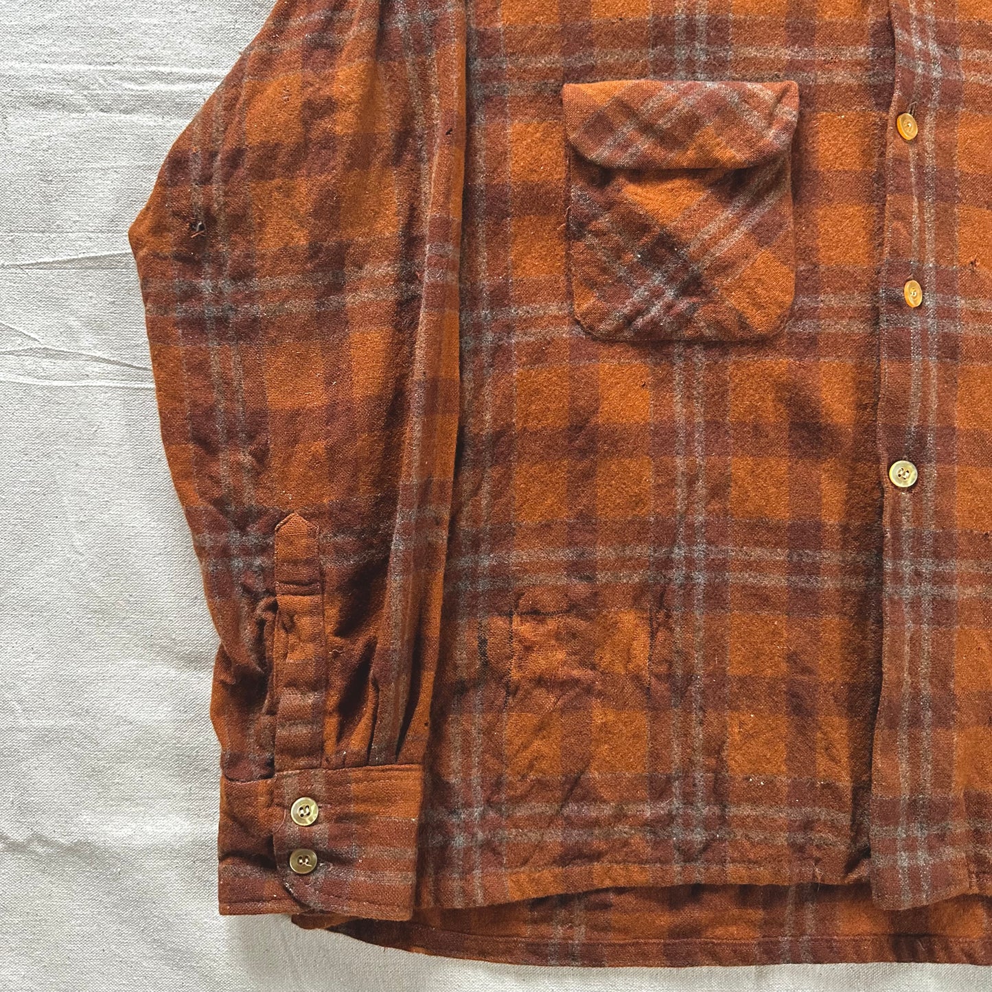 1970’s Sears loop collar wool shirt